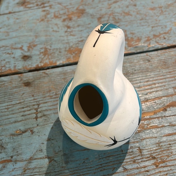 Vintage Little Teal Signed Navajo pitcher 73 - Picture 2 of 5